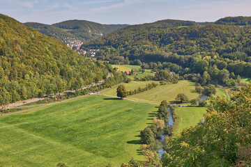 Blick Burgruine Neideck Fränkische Schweiz