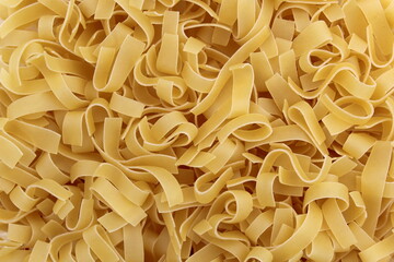 Texture of golden noodles for cooking lunch