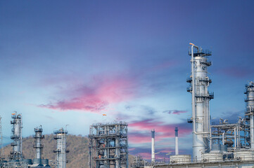 Industrial zone,The equipment of oil refining,Close-up of industrial pipelines of an oil-refinery plant,Detail of oil pipeline with valves in large oil refinery.