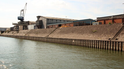 Binnenhafen, Die Duisburg-Ruhrorter Häfen or riverports Duisburg NRW Germany Europe	