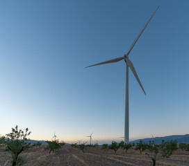 Fototapeta na wymiar wind turbine in the south of spain