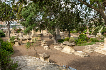 Floriana, Malta - Msida Bastion Historic Garden, Formerly known as the Msida Bastion Cemetery, served as a Protestant cemetery from 1806 to 1856.