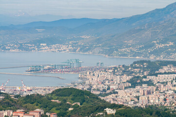 Fototapeta na wymiar The city of Genova, Liguria, Italy.