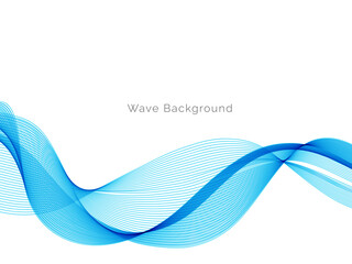 Abstract color wave design with stylish smooth background