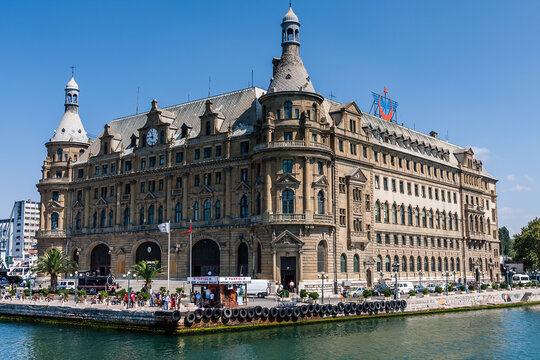 Istanbul, Turkey - August 20, 2008: Haydarpaşa Railway Station