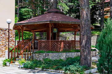 Alcove in the small village in Rila Mountain, Bulgaria 