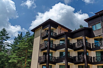Part of a mountain holiday base in Rila Mountain, Bulgaria 