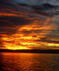 Fototapeta premium Sunset at the sea 