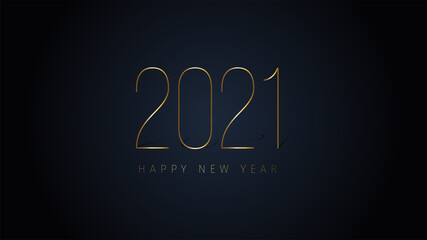 Creative concept of 2021 Happy New Year posters set. Design templates with gold logo 2021 for celebration and season decoration. Minimalistic luxury red backgrounds for branding, banner, cover, card