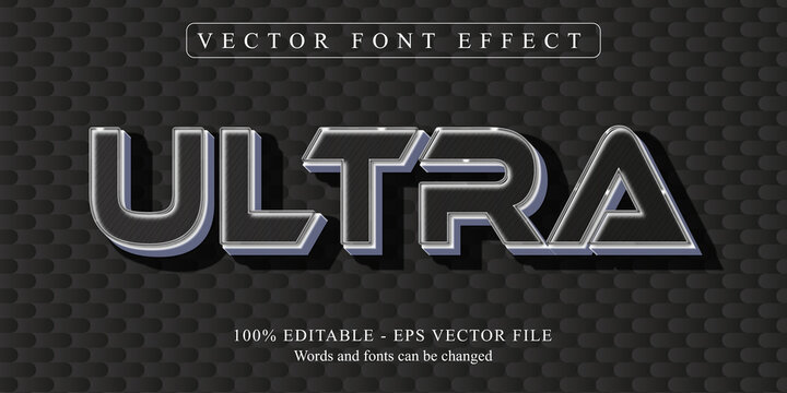 Ultra text, neon style editable text effect