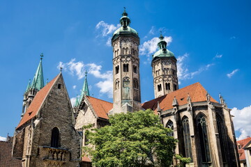 Obraz premium naumburg, deutschland - türme vom naumburger dom