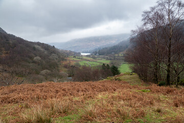 Parc national de Snowdonia au Pays de Galles en Angleterre en hiver