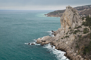 View of the Crimean mountains near Simeiz