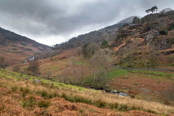 Parc national de Snowdonia au Pays de Galles en Angleterre en hiver