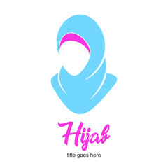 Hijab logo icon symbol design template
