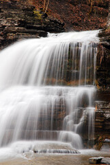 Fototapeta na wymiar Robert H Treman Falls, Ithaca, New York