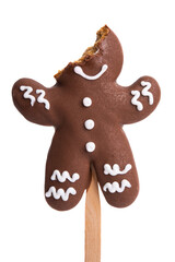 ginger chocolate man isolated