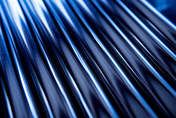 Abstract background of steel pipes stacked on a pallet