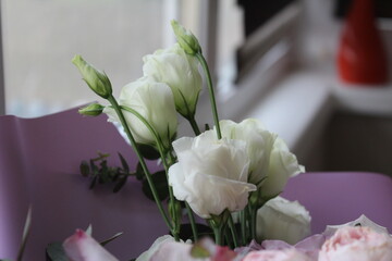 bouquet on the table