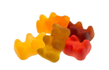 gummy bears isolated