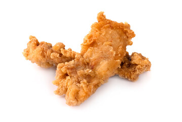 Fried chicken an isolated on a white background