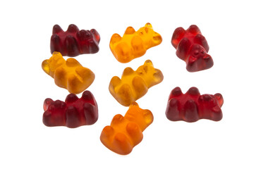 gummy bears isolated