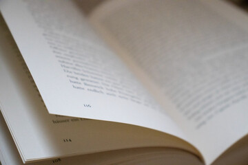 Buch Seiten geöffnet Literatur 