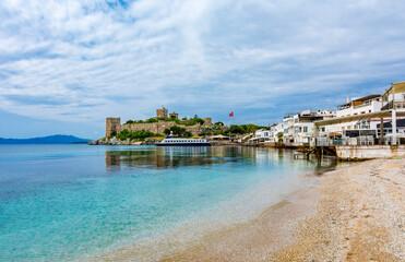 Bodrum castle view from sea in Bodrum