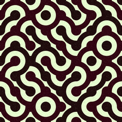 Abstract Geometric Pattern generative computational art illustration