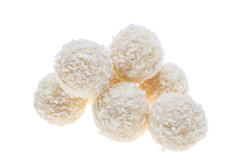 coconut truffle isolated