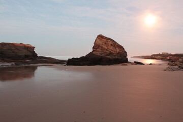 SUNSET IN GALICIAN COAST