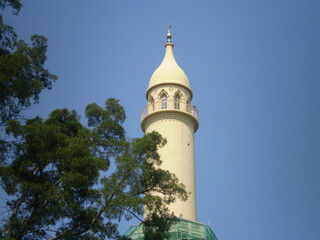 Fototapeta na wymiar Minaret in Lednice-Valtice areal in Czech Republic