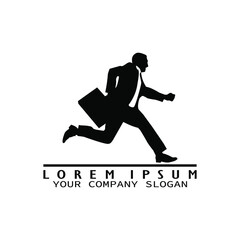 Fototapeta na wymiar businessman logo icon