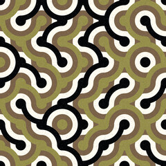 Abstract Geometric Pattern generative computational art illustration