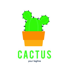 Cactus logo icon symbol design