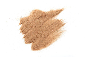 sand on the white background