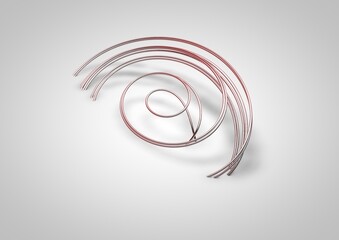 Fototapeta premium Attractor illustrations, dynamical systems, 3D render