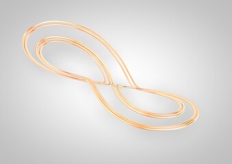 Fototapeta premium Attractor illustrations, dynamical systems, 3D render