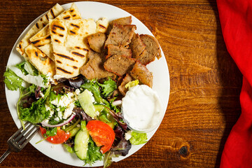 Lamb gyro platter
