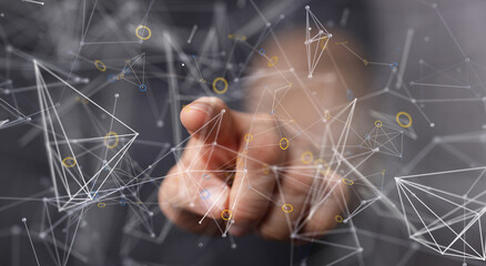 Telecommunication concept with abstract network structure