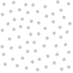 Seamless Christmas pattern doodle with hand random drawn snowflakes.Wrapping paper for presents, funny textile fabric print, design,decor, food wrap, backgrounds. new year.Raster copy.