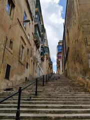 narrow street in the town
