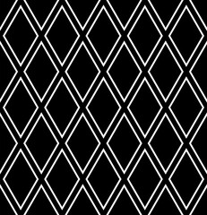 Seamless geometric diamonds grid pattern.