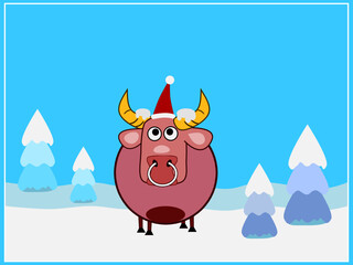 Christmas Bull
