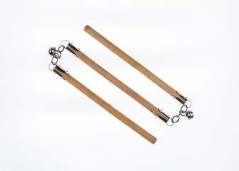 nunchucks isolated on white background