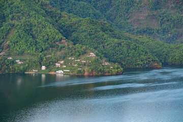Shades of blue and green, Nepal