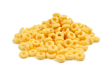 Crispy flakes on a white background.