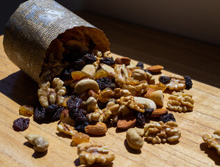 nuts and dried fruits