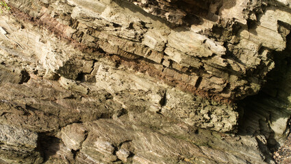 Patterns and backgrounds in the beach side rocks