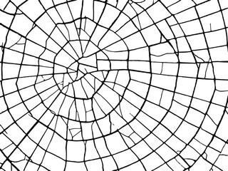 Obraz premium Background from cracks, scratches, chips. Vintage old surface dirty walls. Grunge texture black and white. Abstract pattern.